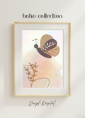 Boho butterfly Nursery WallArt