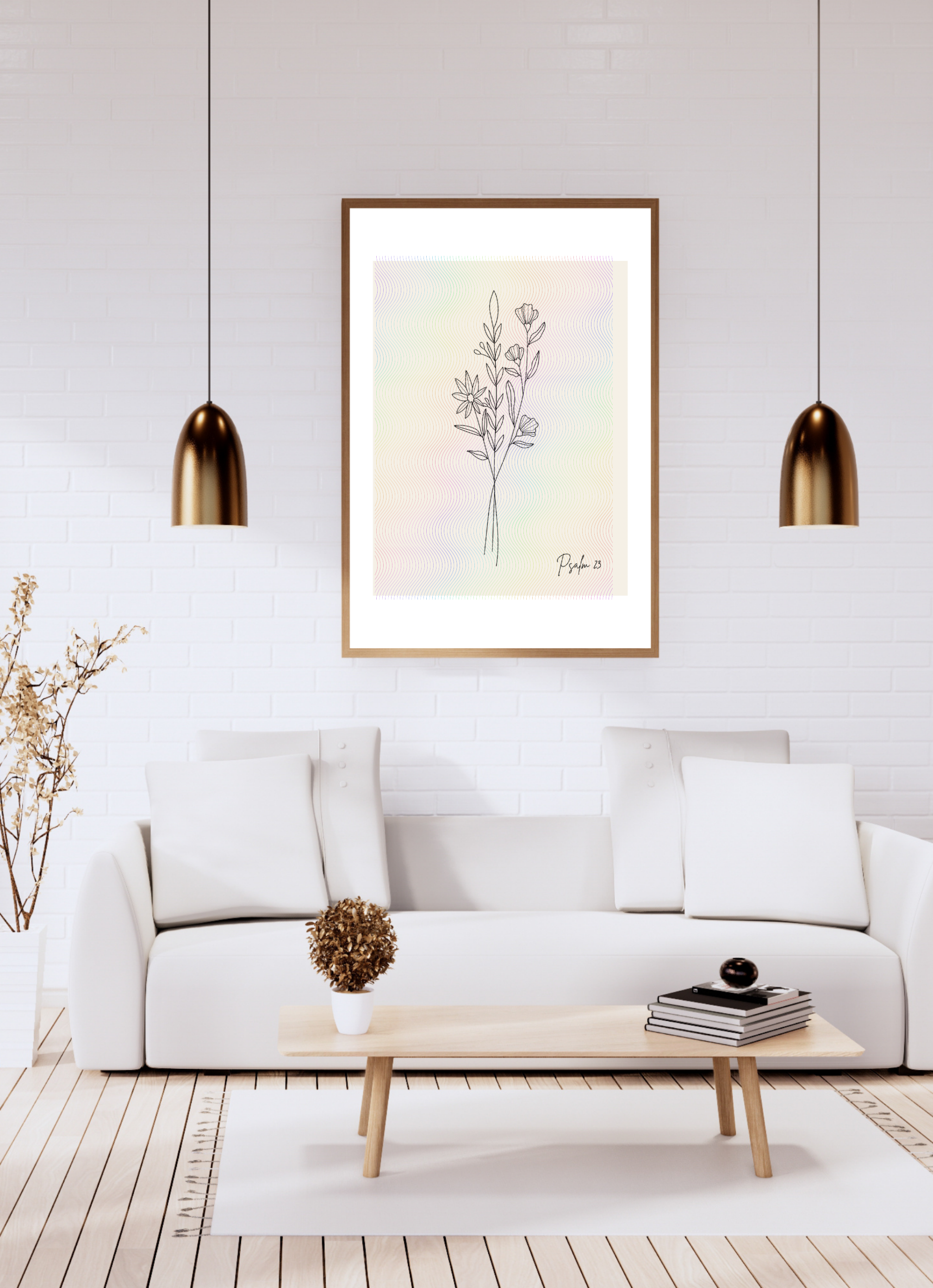 Minimalistic Flower Wall Art