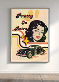 Retro Girl Wall Art