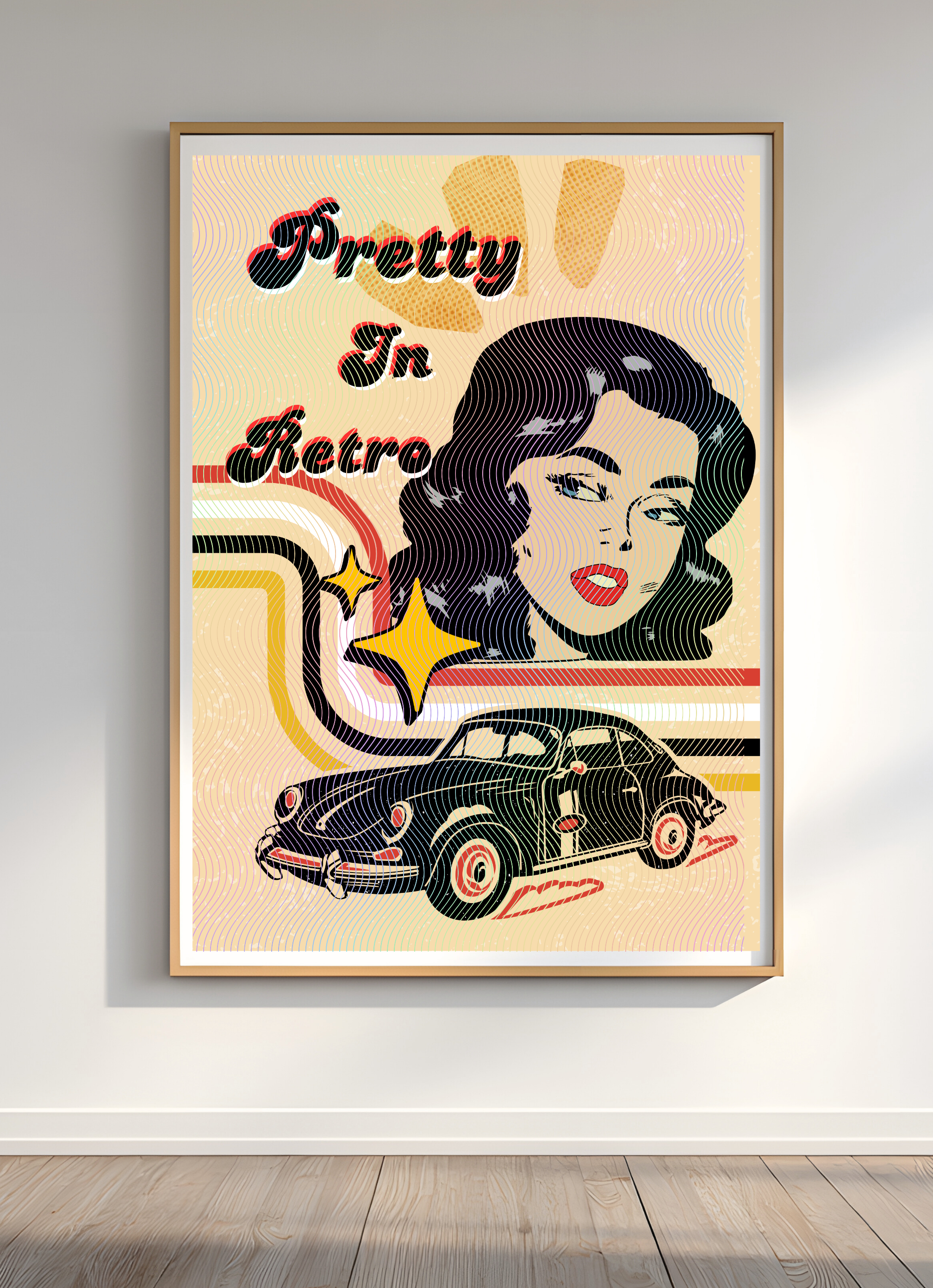 Retro Girl Wall Art