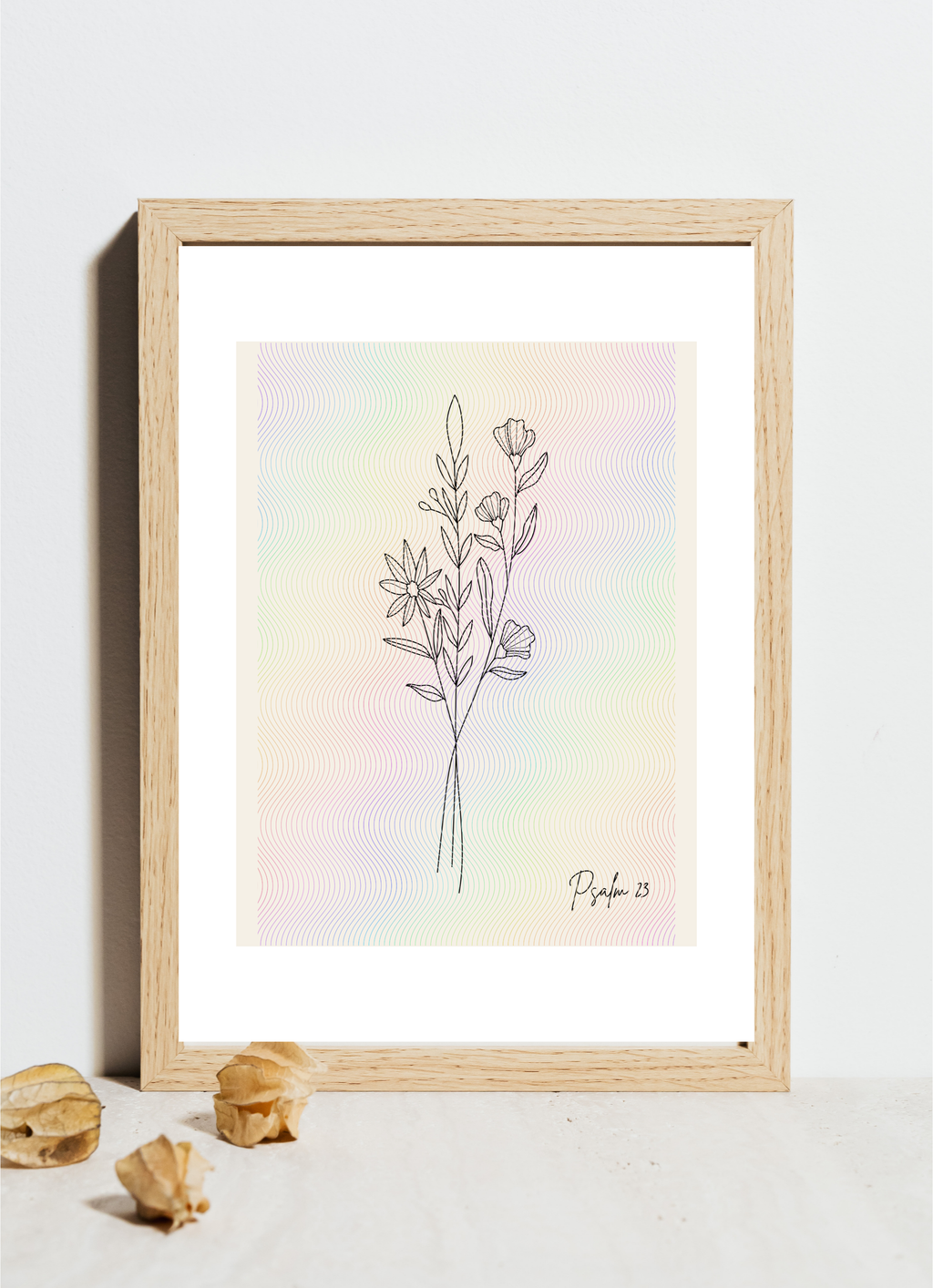 Minimalistic Flower Wall Art