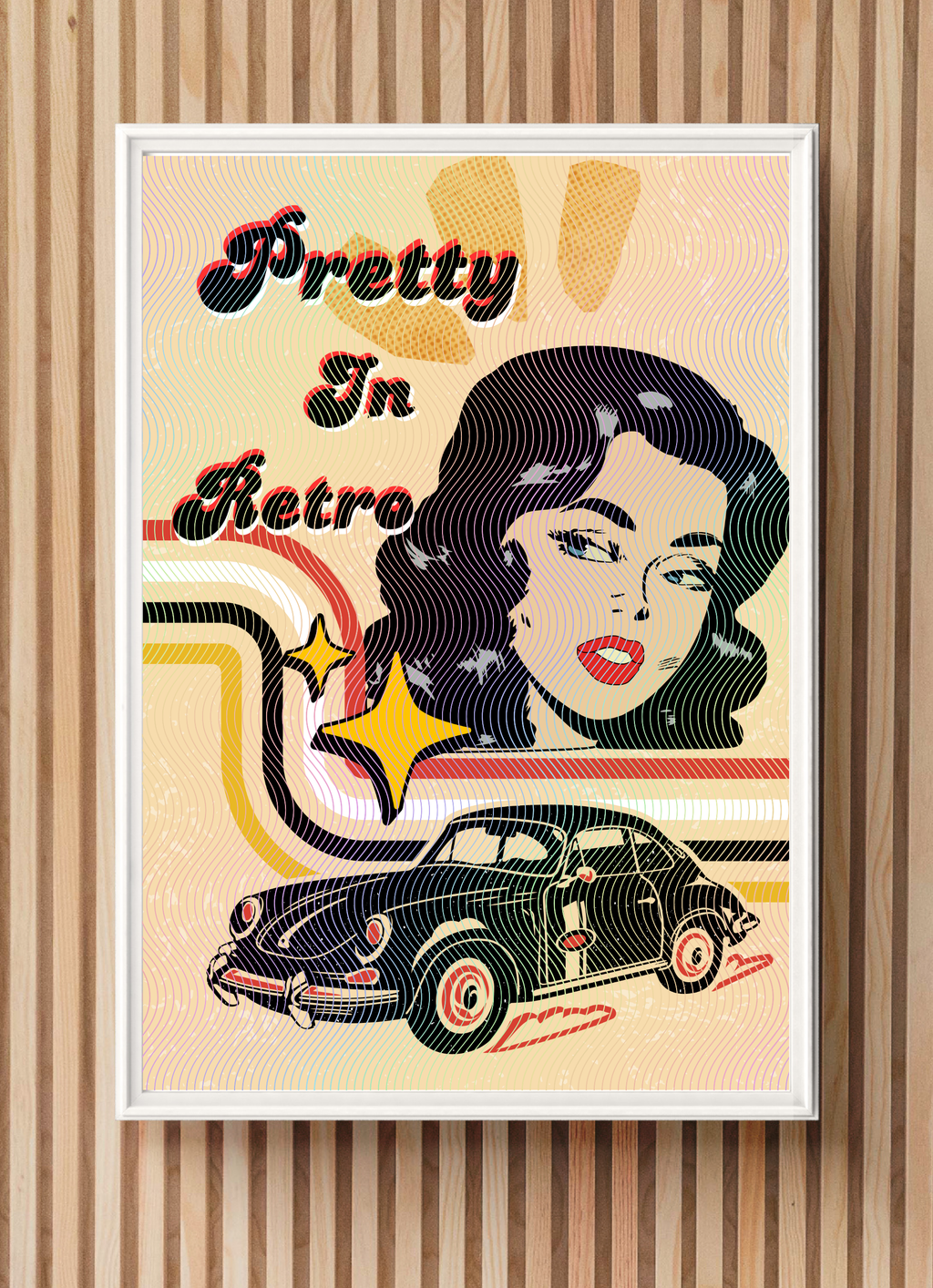 Retro Girl Wall Art