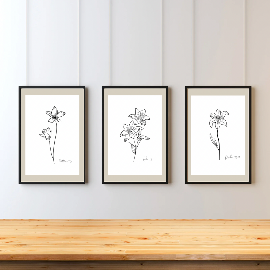 Minimalist Flower wall Art