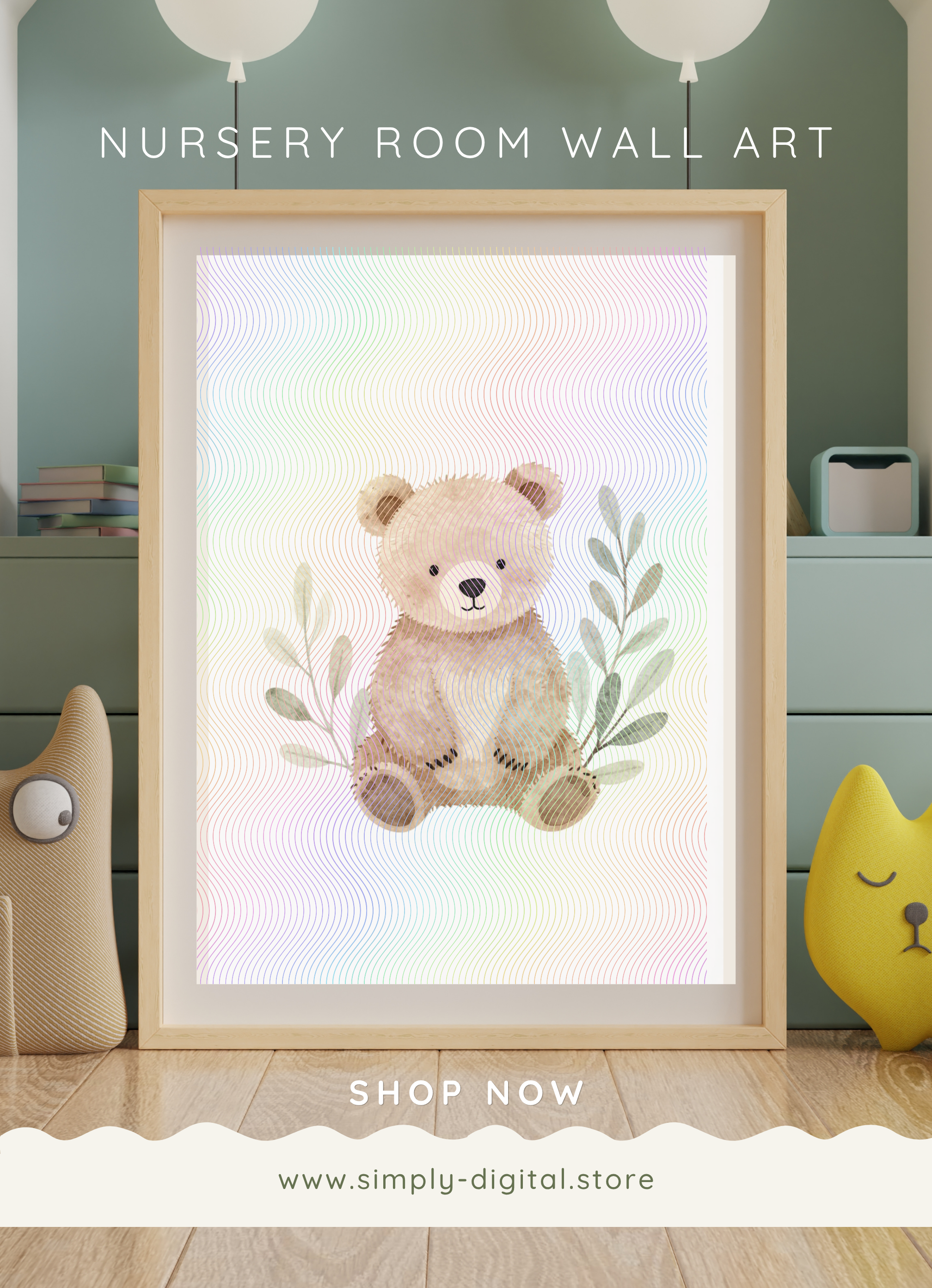 Bear Nursery Wall Art