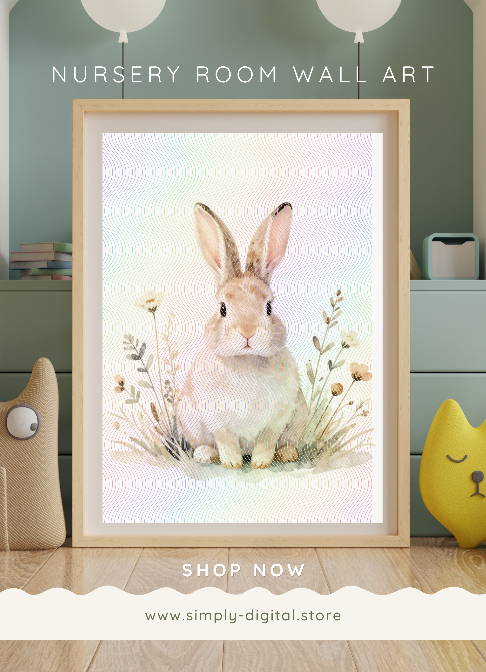 Bunny Nursery Wall Art